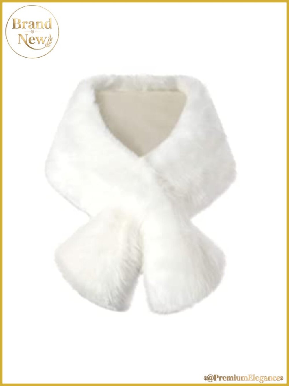 Faux Fur Collar Shawl Scarf Wrap for Winter Coat